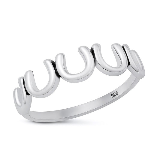 Silver Ring - Horseshoes