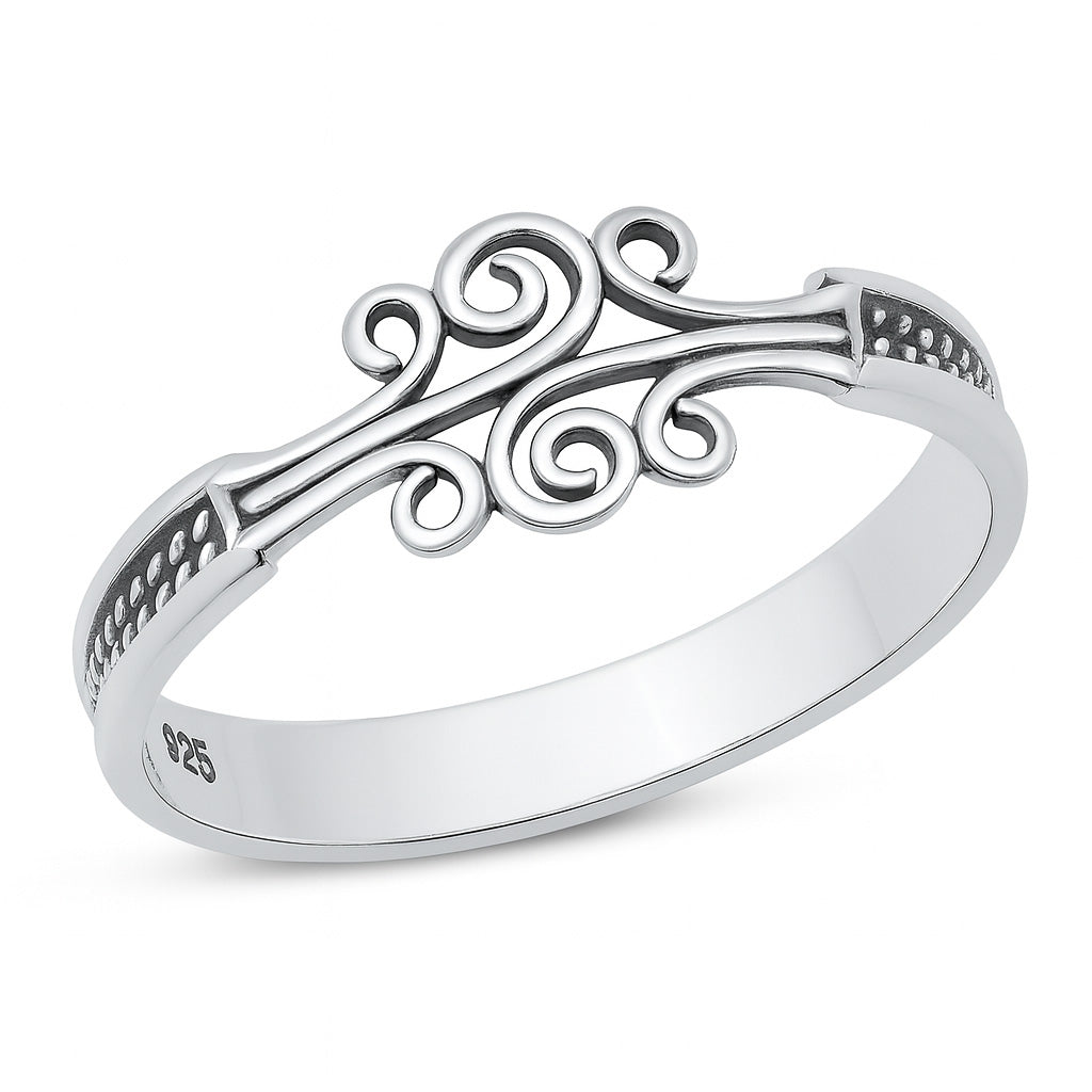 Silver Bsali Design Ring