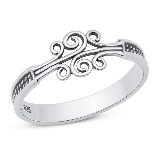 Silver Bsali Design Ring