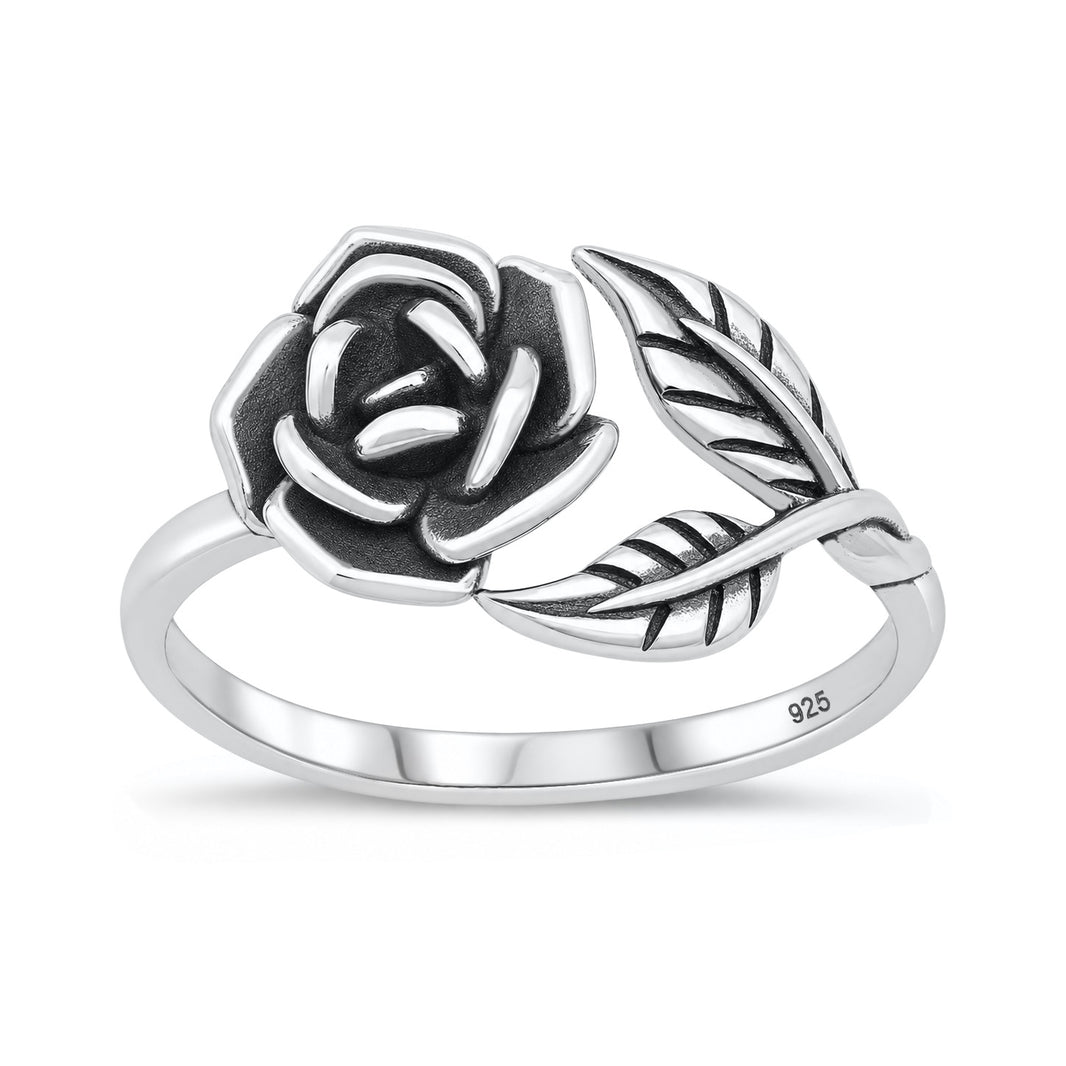 Silver Rose Ring