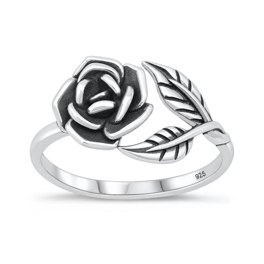 Silver Rose Ring