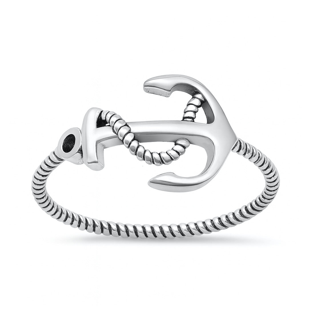 Silver Ring - Anchor