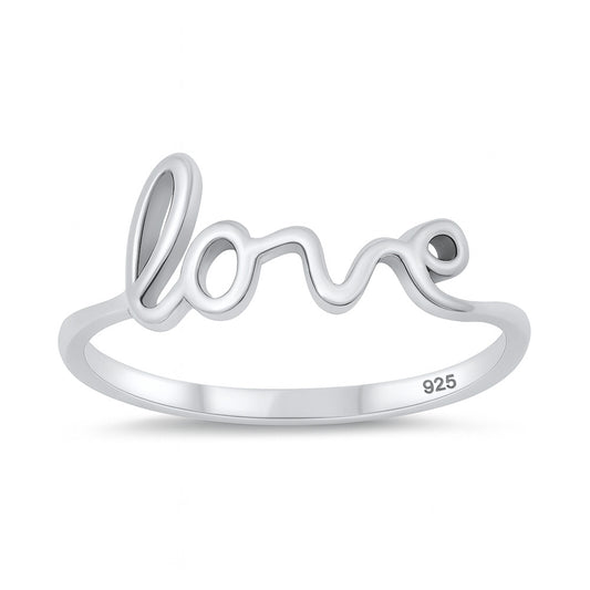 Silver Ring - Love