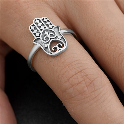 Silver Ring - Hamsa