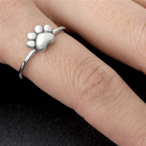 Silver Ring - Paw Print