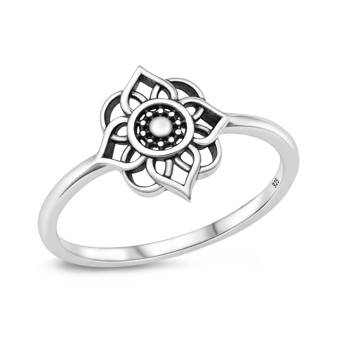 Silver Ring - Mandala
