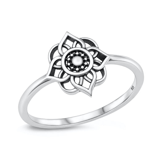 Silver Ring - Mandala