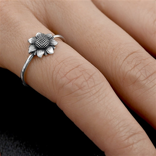 Silver Ring - Sunflower