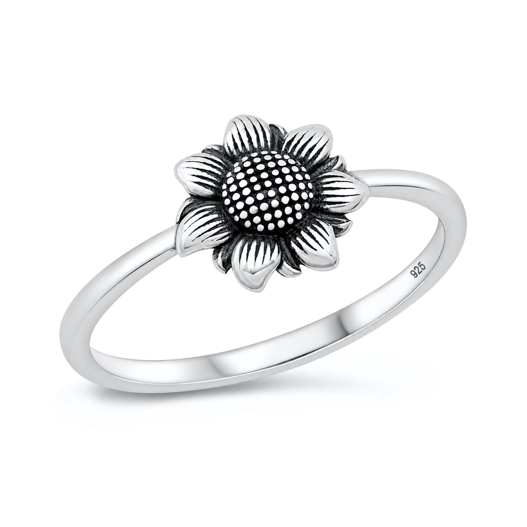 Silver Ring - Sunflower