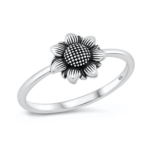 Silver Ring - Sunflower