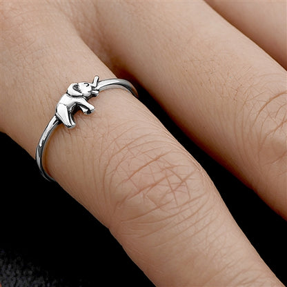 Silver Ring - Elephant