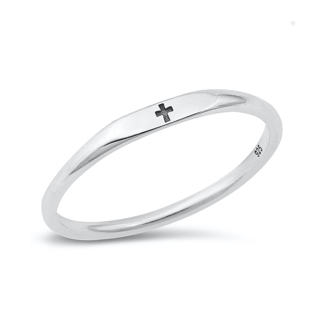 Silver Ring - Cross