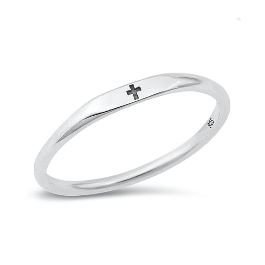 Silver Ring - Cross