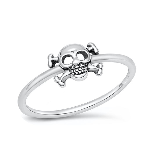 Silver Skull Ring