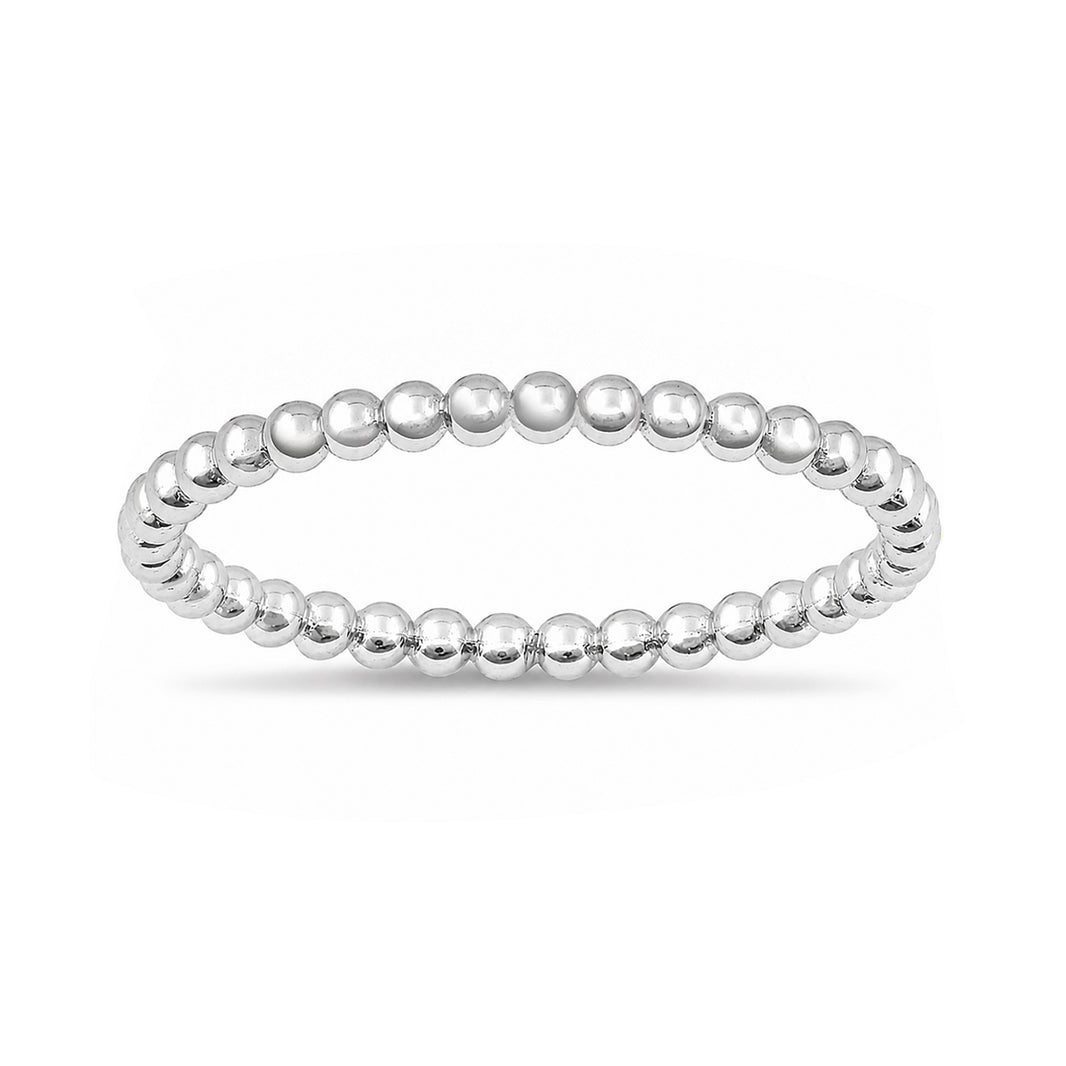 Silver Ring - Dot Band