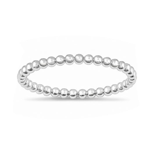 Silver Ring - Dot Band