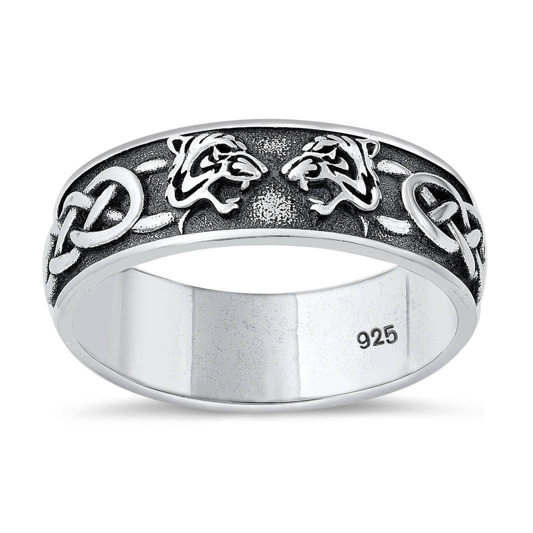 Silver Ring - Celtic Tiger