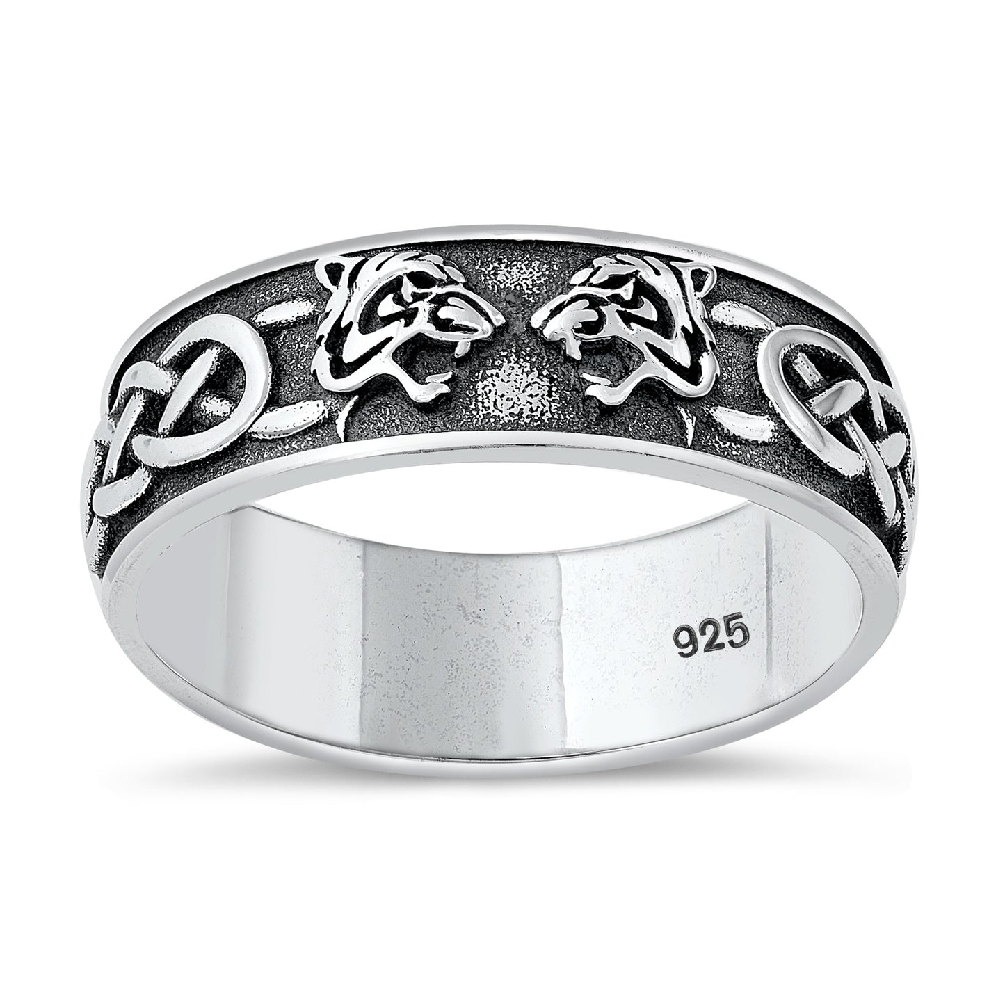 Silver Ring - Celtic Tiger