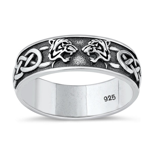 Silver Ring - Celtic Tiger