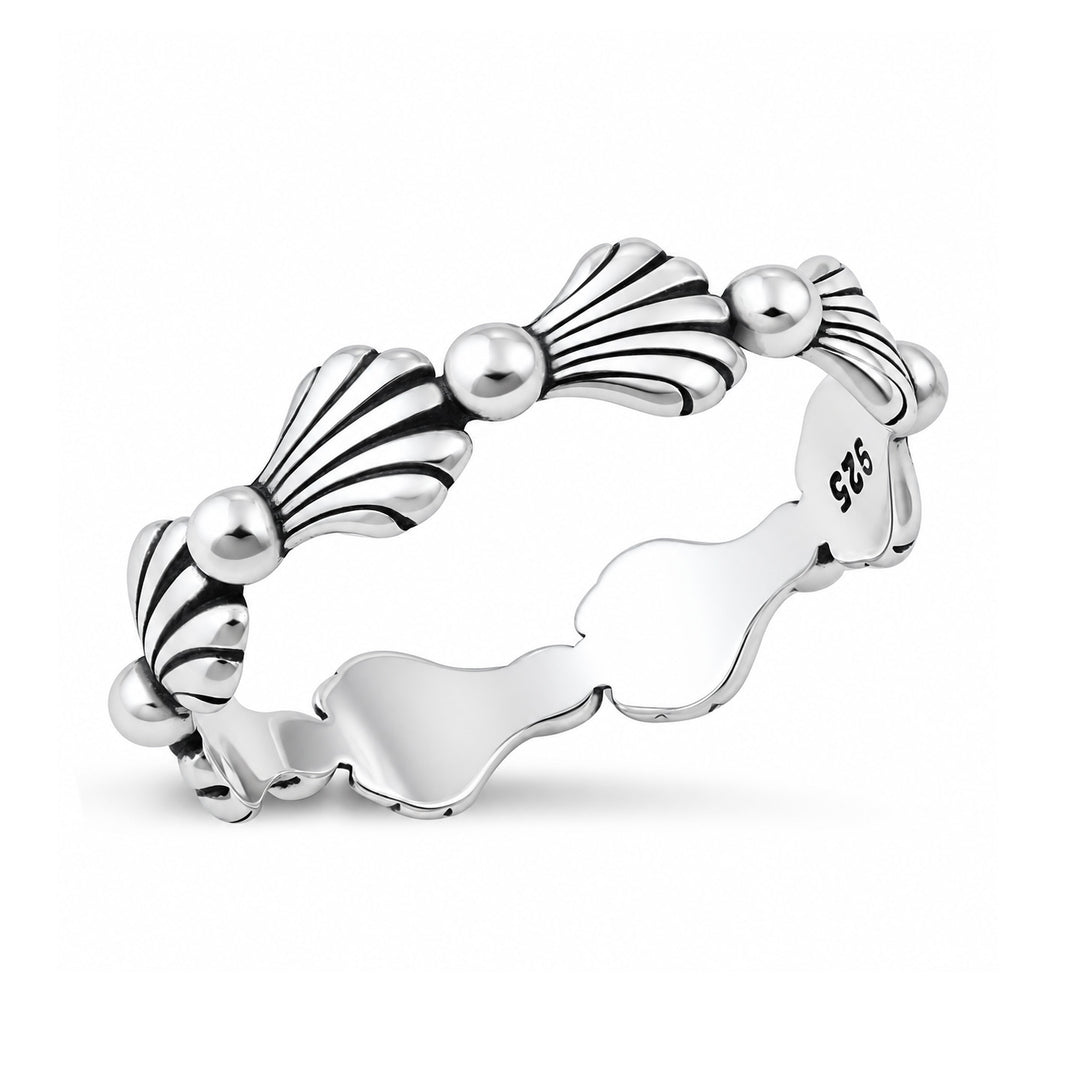 Silver Seashell Ring
