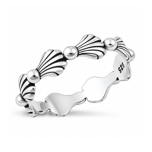 Silver Seashell Ring