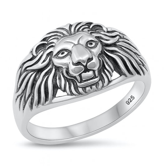 Silver Ring - Lion Head