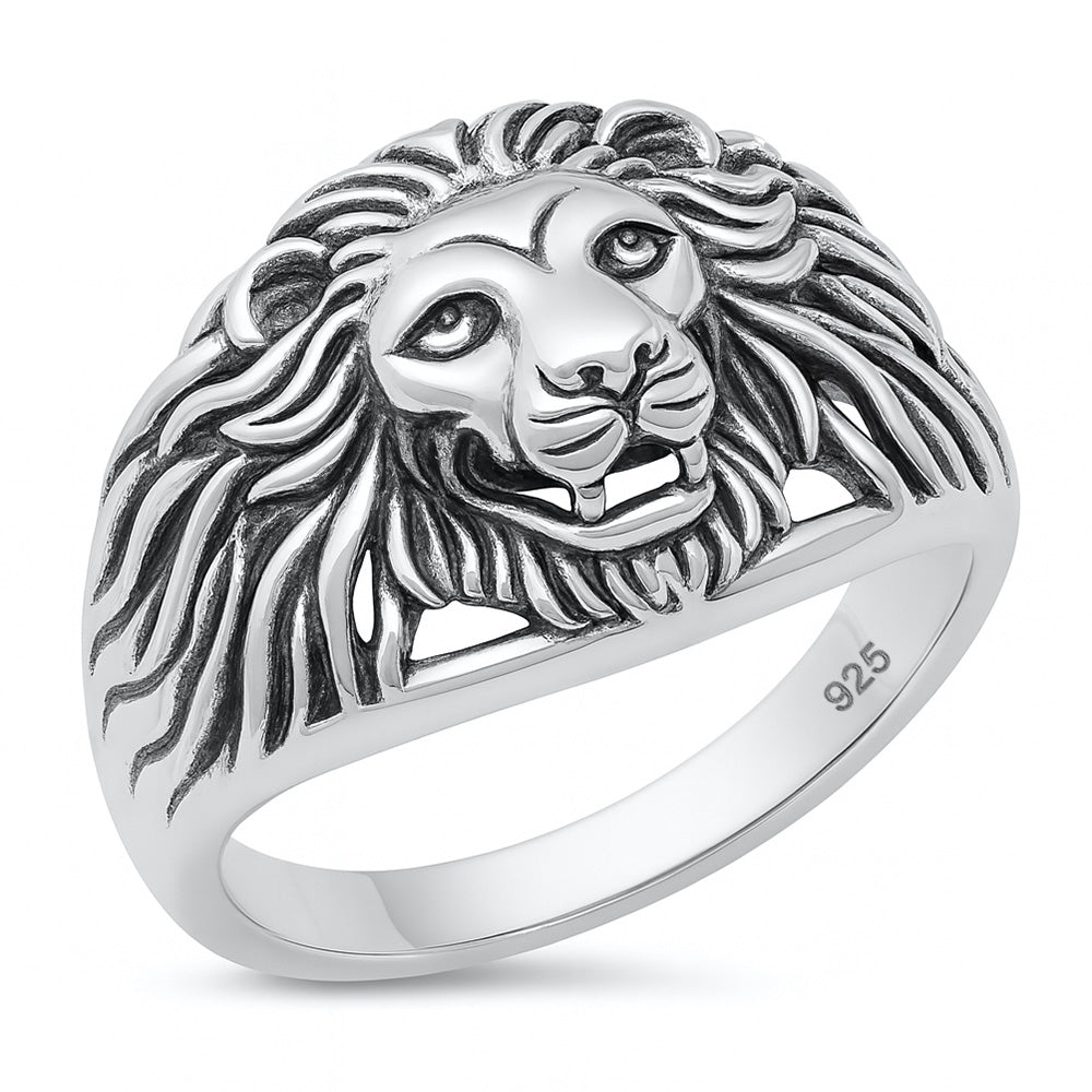 Silver Ring - Lion Head