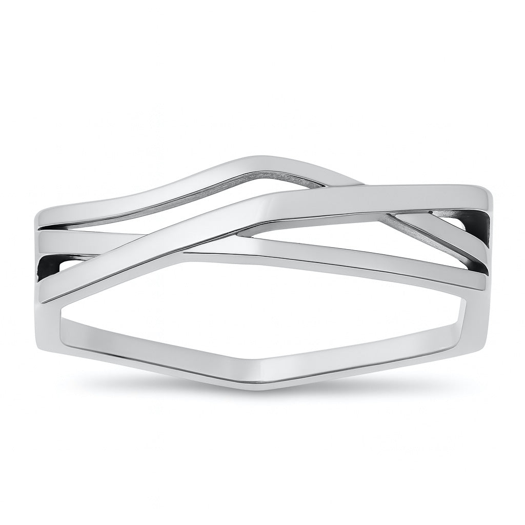 Silver Ring - Geometric
