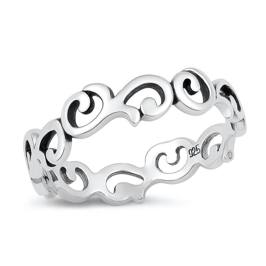 Silver Ring - Vines