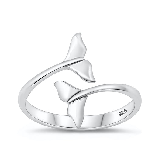 Silver Ring - Whale Tail