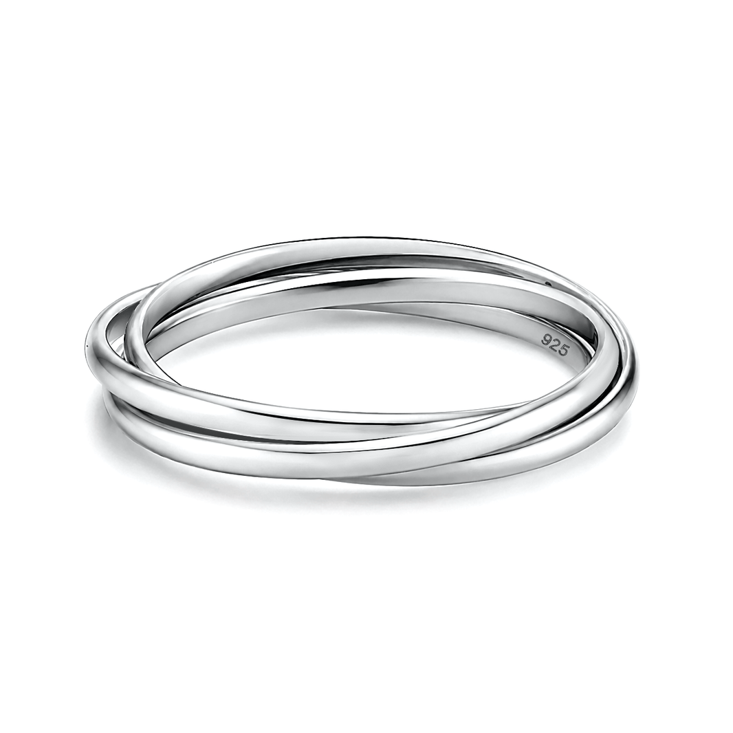 Silver Ring - 3-Band Rolling Ring