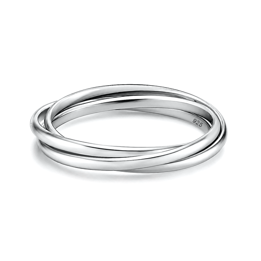 Silver Ring - 3-Band Rolling Ring