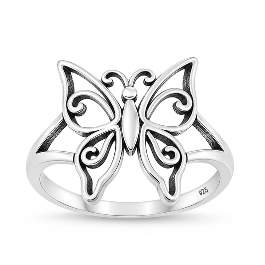 Silver Ring - Butterfly