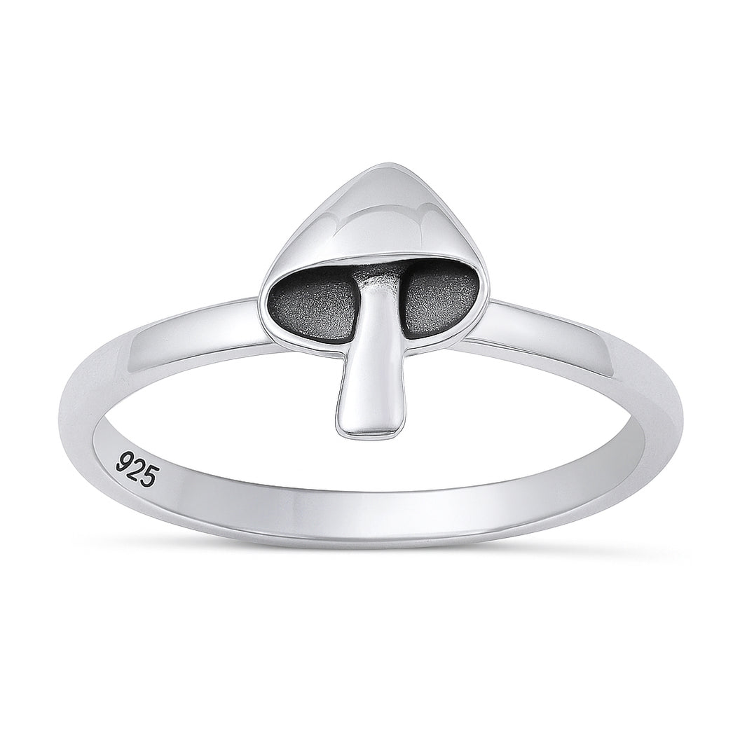 Silver Ring - Mushroom
