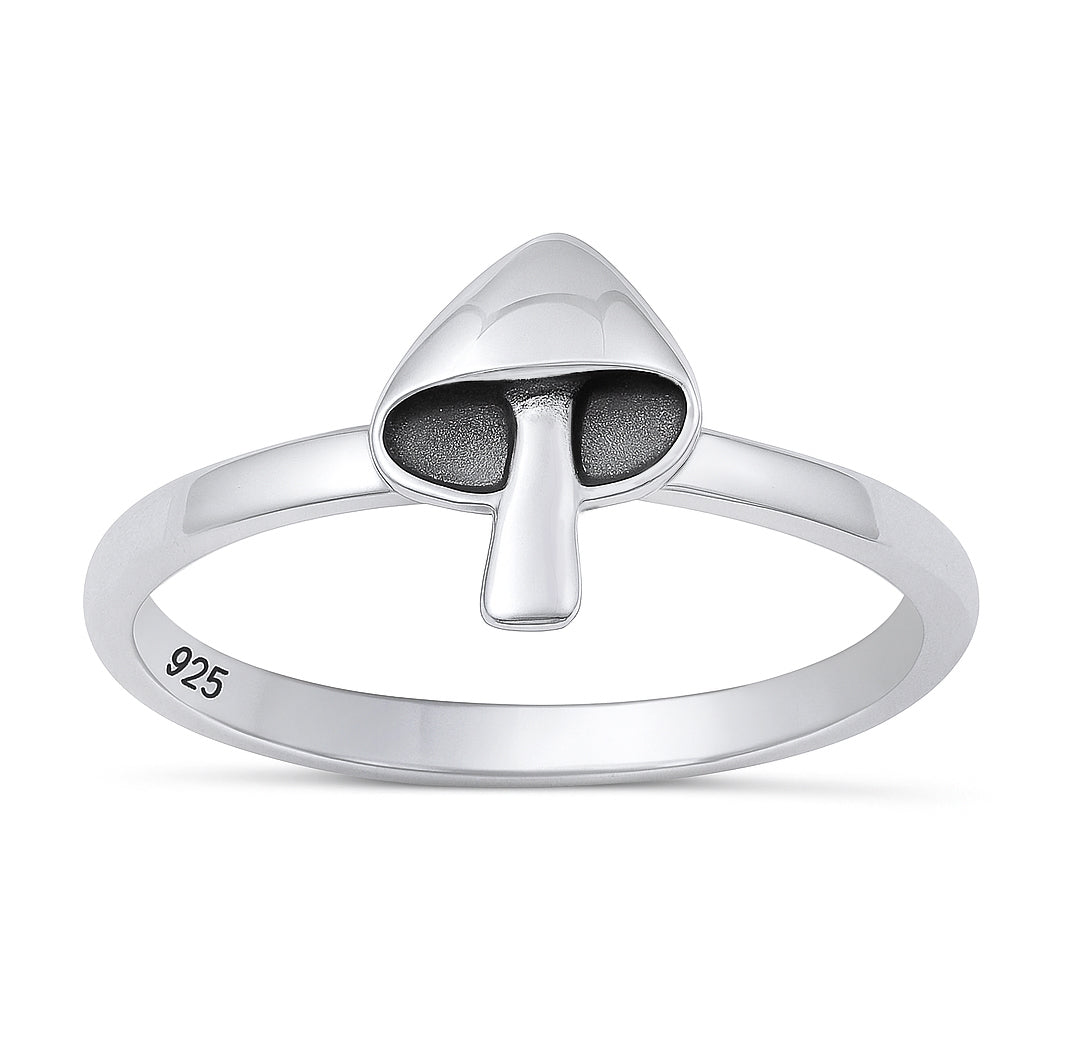 Silver Ring - Mushroom