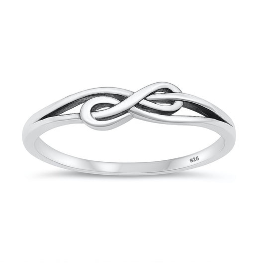 Silver Infinity Knot Ring