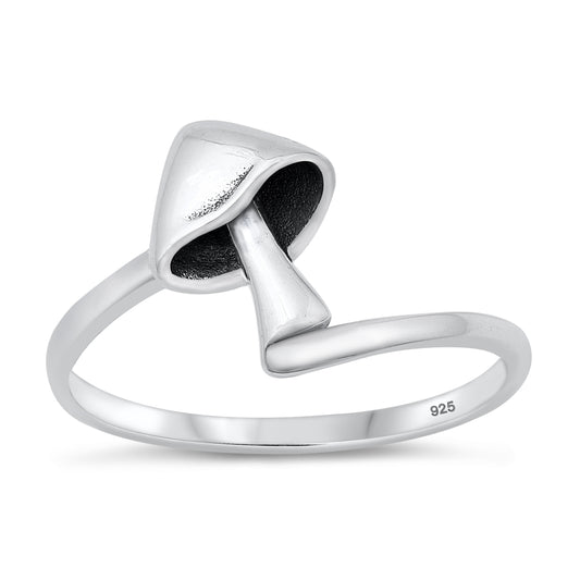 Silver Ring - Mushroom