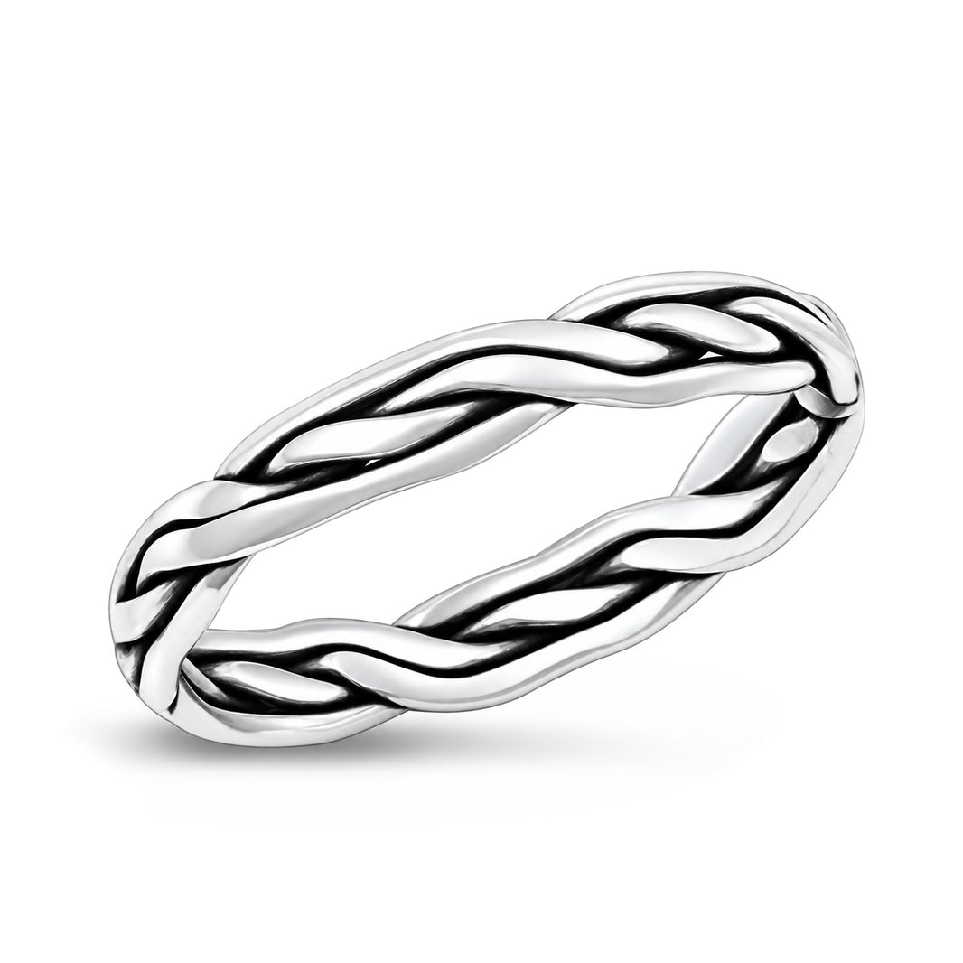Silver Interwoven Ring