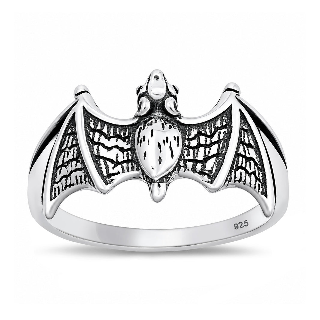 Silver Bat Ring - 12 mm