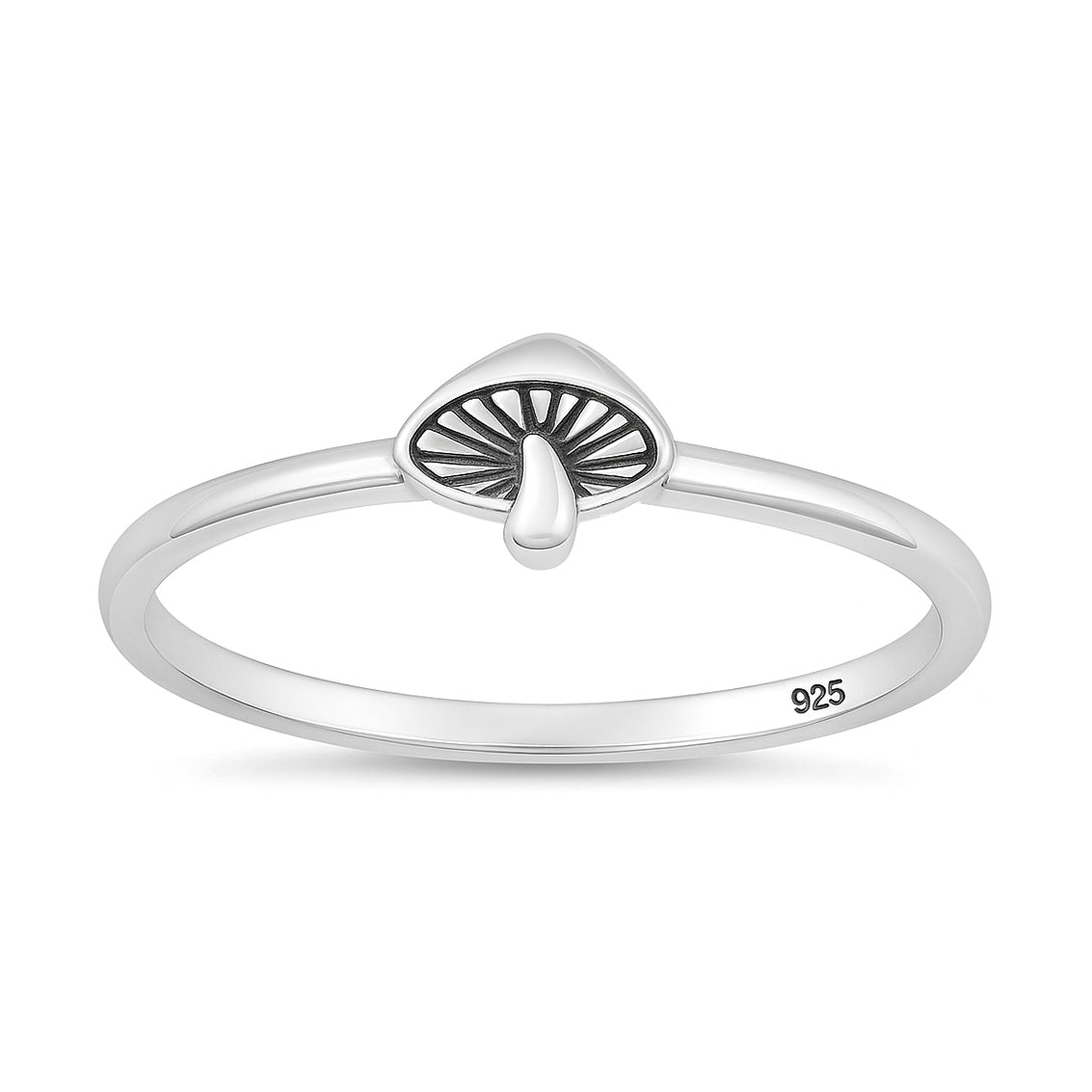 Silver Ring - Mushroom