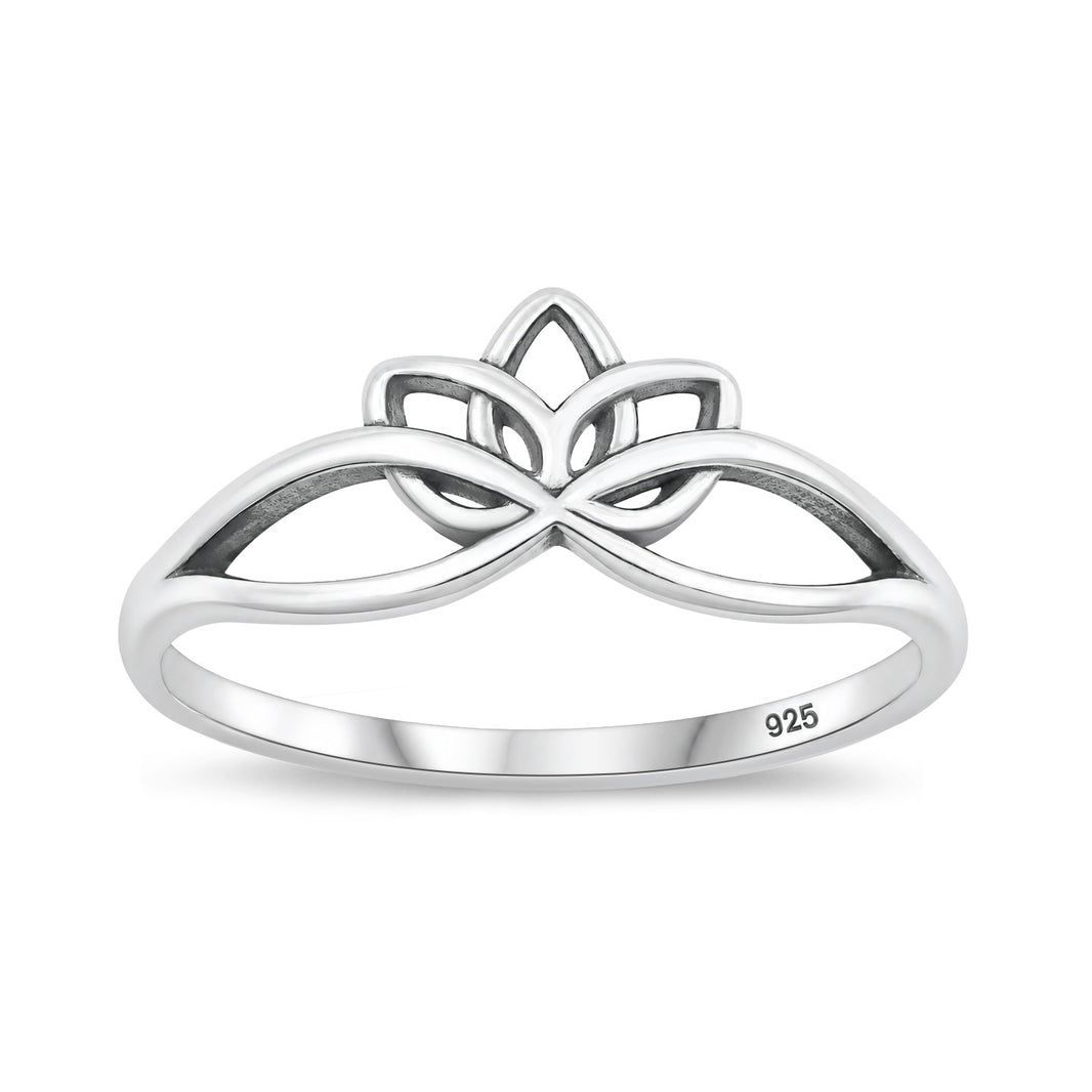 Silver Lotus Ring