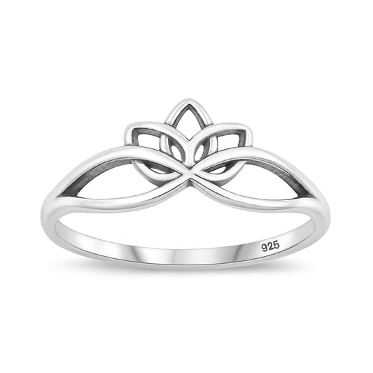 Silver Lotus Ring