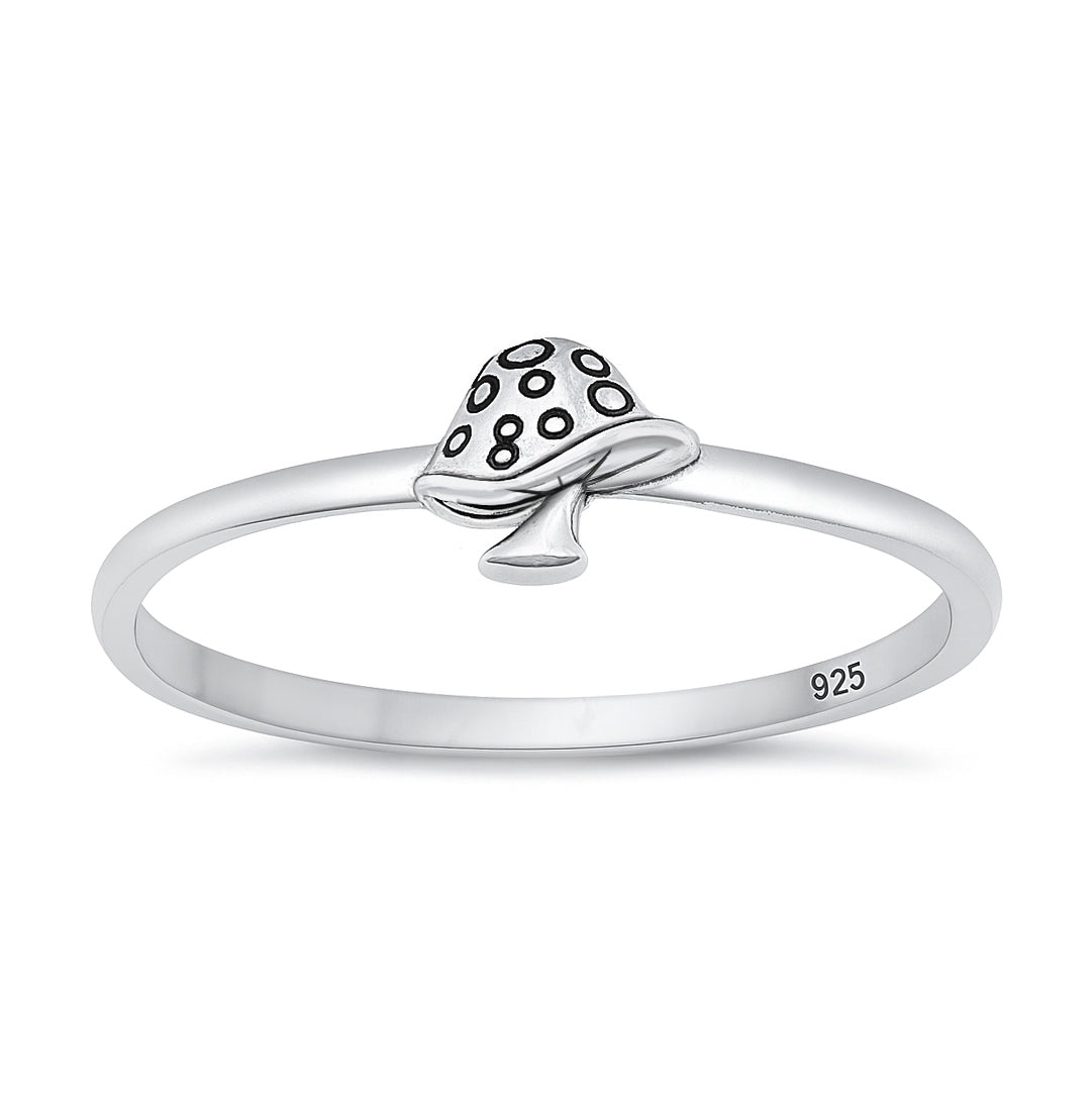 Silver Ring - Mushroom