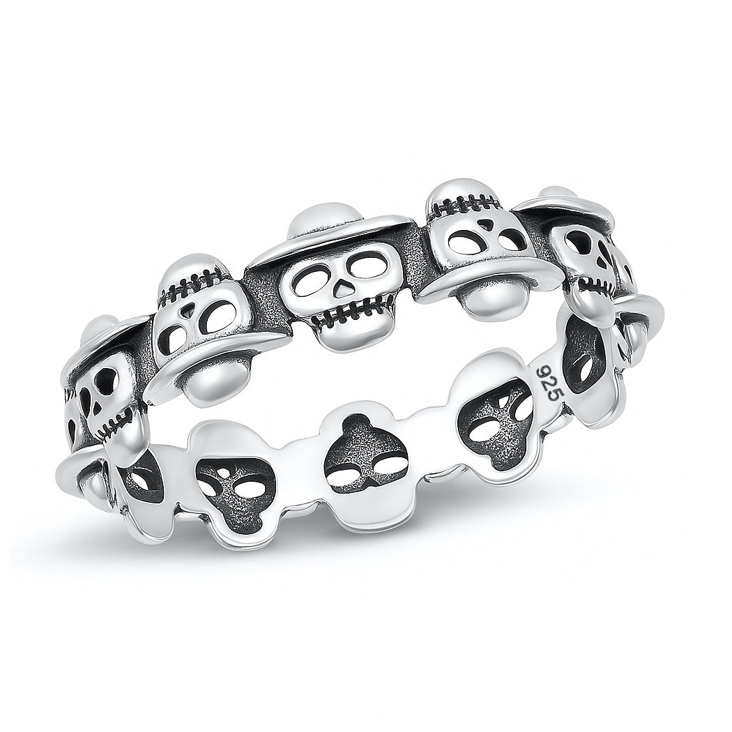 Silver Skull Ring