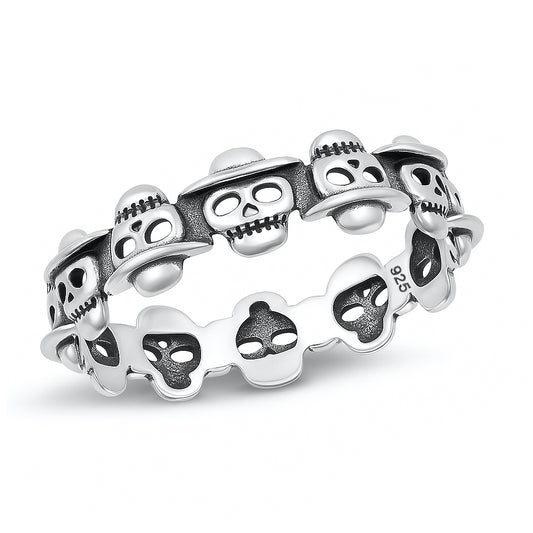 Silver Skull Ring