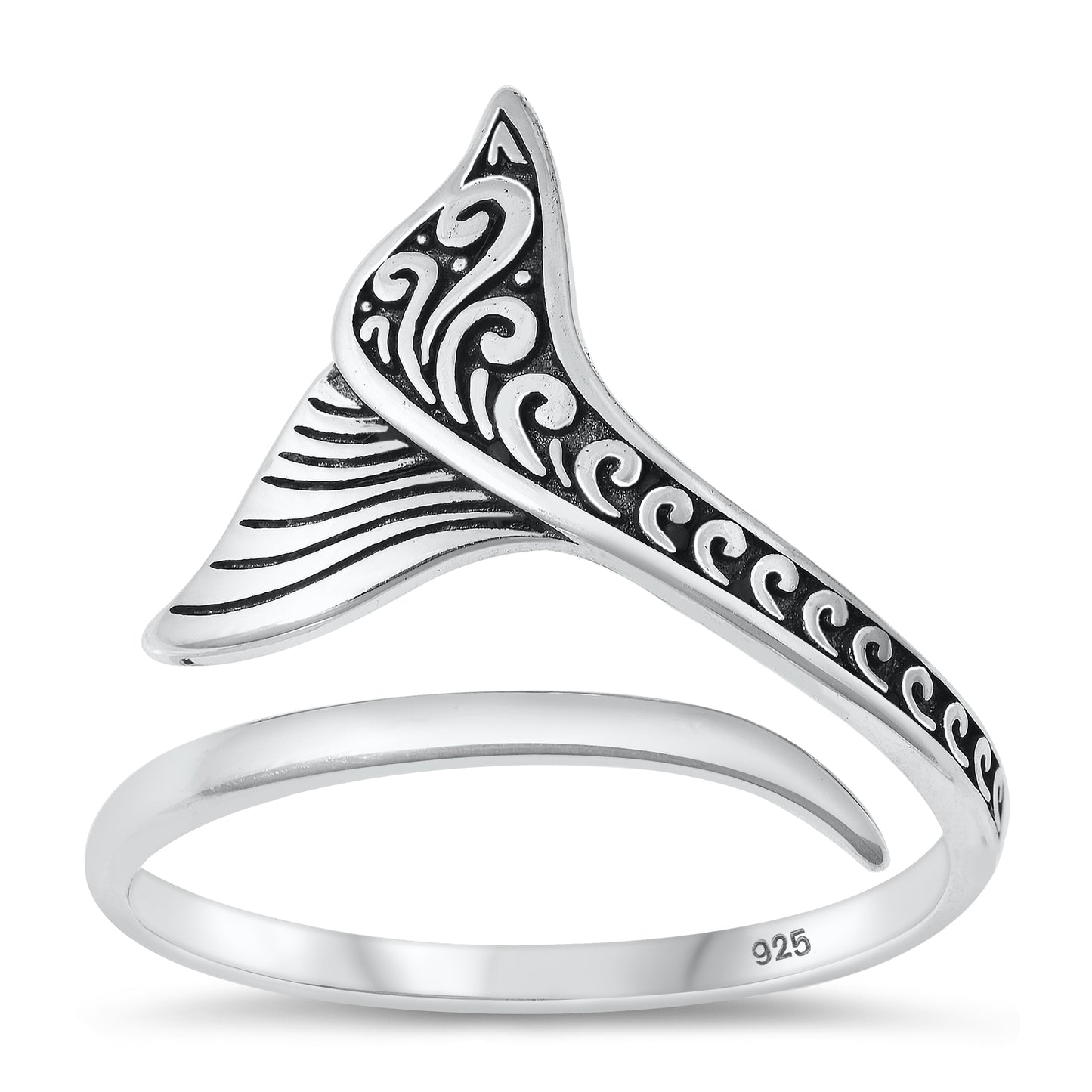 Silver Ring - Whale Tail