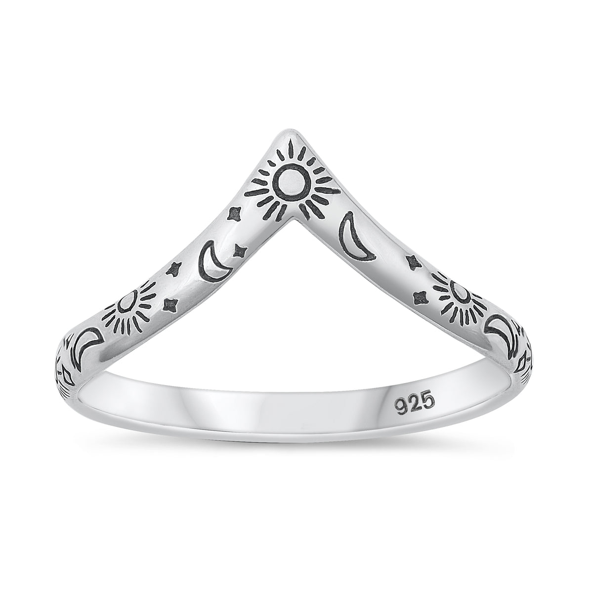 192845c01 Wholesale Silver Ring - Sun & Moon (RP145365) – Sidney Imports
