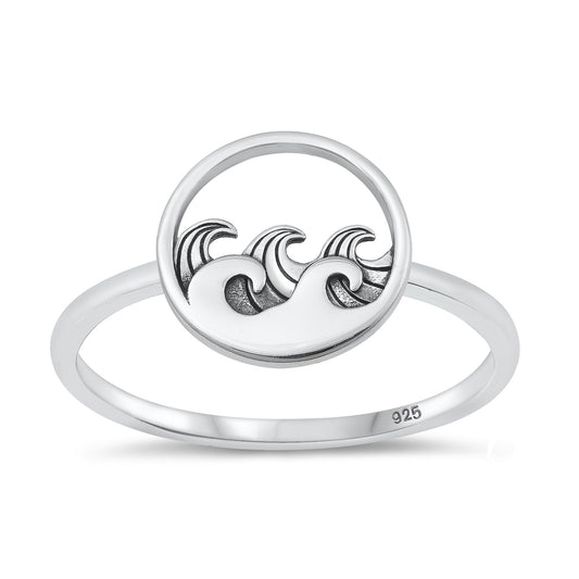 Silver Ring - Waves