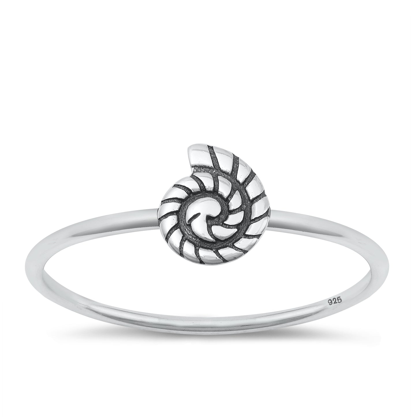 Silver Ring - Snail