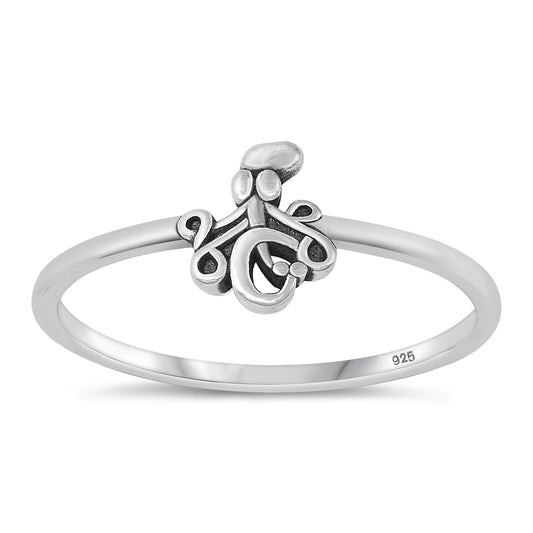 Silver Ring - Octopus